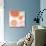 Orange Contempo Light Circles-Kat Papa-Art Print displayed on a wall