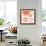 Orange Contempo Light Circles-Kat Papa-Framed Art Print displayed on a wall