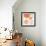 Orange Contempo Light Circles-Kat Papa-Framed Art Print displayed on a wall