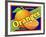 Orange Crate Label-Mark Frost-Framed Giclee Print