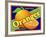 Orange Crate Label-Mark Frost-Framed Giclee Print