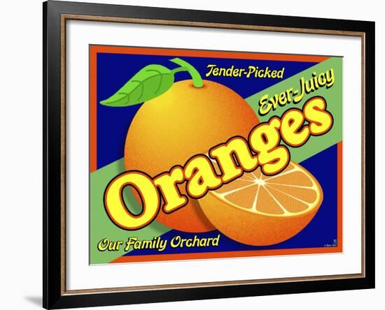 Orange Crate Label-Mark Frost-Framed Giclee Print