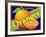 Orange Crate Label-Mark Frost-Framed Giclee Print