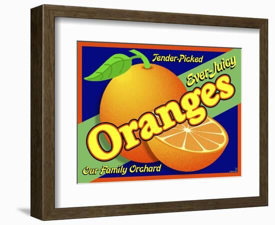 Orange Crate Label-Mark Frost-Framed Giclee Print