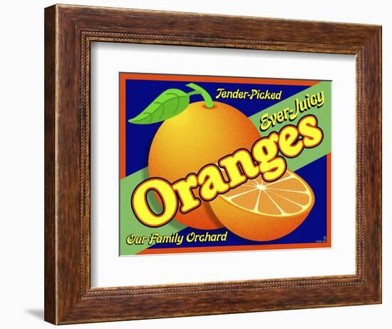 Orange Crate Label-Mark Frost-Framed Giclee Print