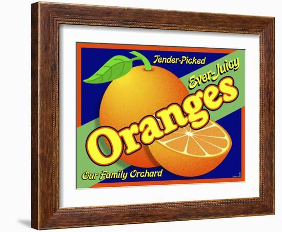 Orange Crate Label-Mark Frost-Framed Giclee Print