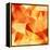 Orange Crystal Vector Abstract Pattern-art_of_sun-Framed Stretched Canvas