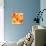 Orange Crystal Vector Abstract Pattern-art_of_sun-Framed Stretched Canvas displayed on a wall