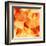 Orange Crystal Vector Abstract Pattern-art_of_sun-Framed Art Print