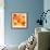 Orange Crystal Vector Abstract Pattern-art_of_sun-Framed Art Print displayed on a wall