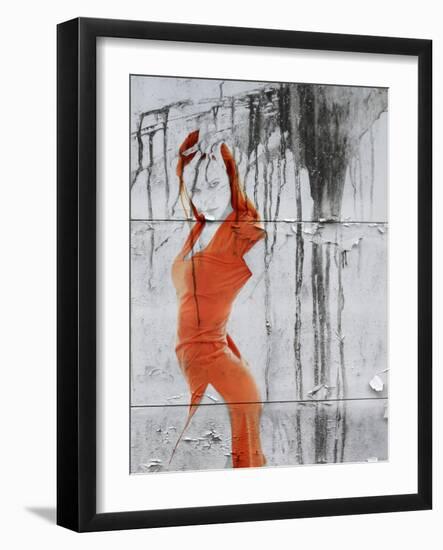 Orange Dance-NaxArt-Framed Art Print