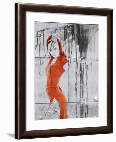 Orange Dance-NaxArt-Framed Art Print