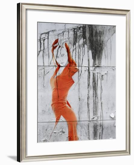 Orange Dance-NaxArt-Framed Art Print