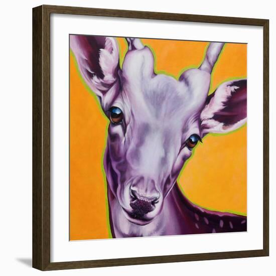 Orange Deer-R Berghaus-Framed Art Print