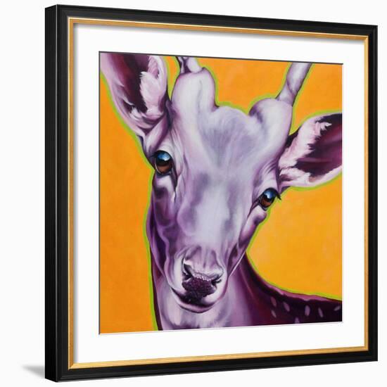 Orange Deer-R Berghaus-Framed Art Print