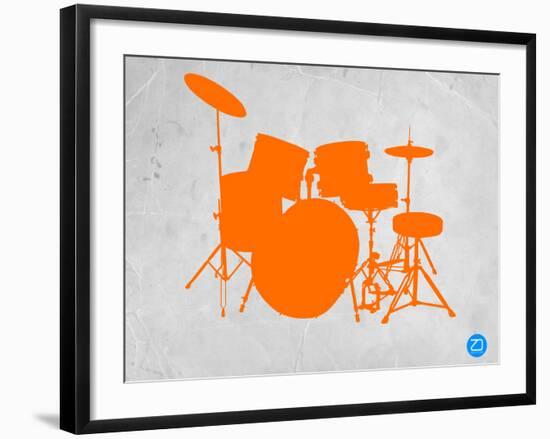 Orange Drum Set-NaxArt-Framed Art Print