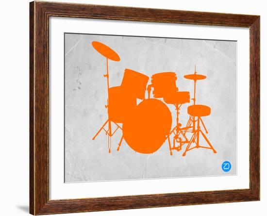 Orange Drum Set-NaxArt-Framed Art Print