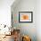 Orange Drum Set-NaxArt-Framed Art Print displayed on a wall