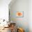 Orange Drum Set-NaxArt-Mounted Art Print displayed on a wall