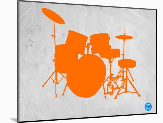 Orange Drum Set-NaxArt-Mounted Art Print