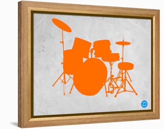 Orange Drum Set-NaxArt-Framed Stretched Canvas