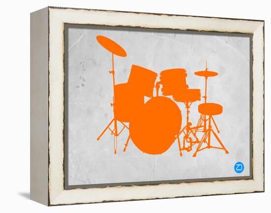 Orange Drum Set-NaxArt-Framed Stretched Canvas