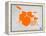 Orange Drum Set-NaxArt-Framed Stretched Canvas