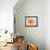 Orange Drum Set-NaxArt-Framed Stretched Canvas displayed on a wall