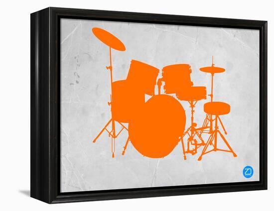 Orange Drum Set-NaxArt-Framed Stretched Canvas