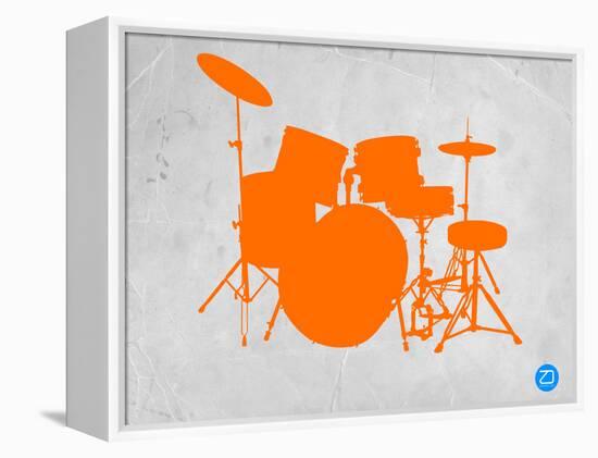 Orange Drum Set-NaxArt-Framed Stretched Canvas