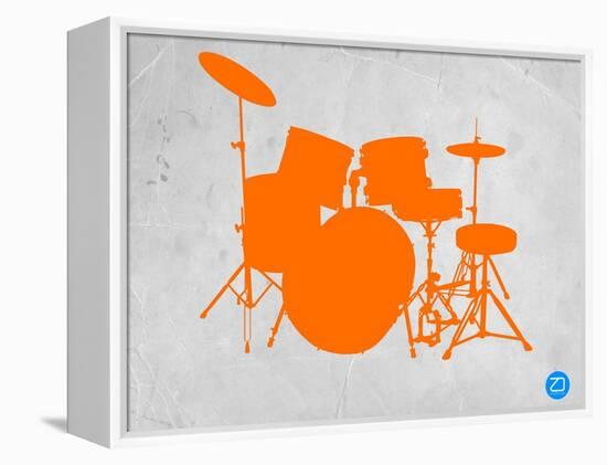 Orange Drum Set-NaxArt-Framed Stretched Canvas