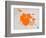 Orange Drum Set-NaxArt-Framed Art Print