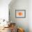 Orange Drum Set-NaxArt-Framed Art Print displayed on a wall