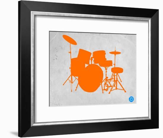 Orange Drum Set-NaxArt-Framed Art Print