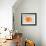 Orange Drum Set-NaxArt-Framed Art Print displayed on a wall