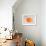 Orange Drum Set-NaxArt-Framed Art Print displayed on a wall