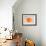 Orange Drum Set-NaxArt-Framed Art Print displayed on a wall