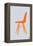 Orange Eames Chair-NaxArt-Framed Stretched Canvas