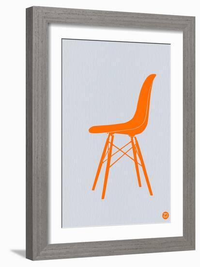 Orange Eames Chair-NaxArt-Framed Art Print