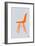 Orange Eames Chair-NaxArt-Framed Art Print