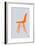 Orange Eames Chair-NaxArt-Framed Art Print