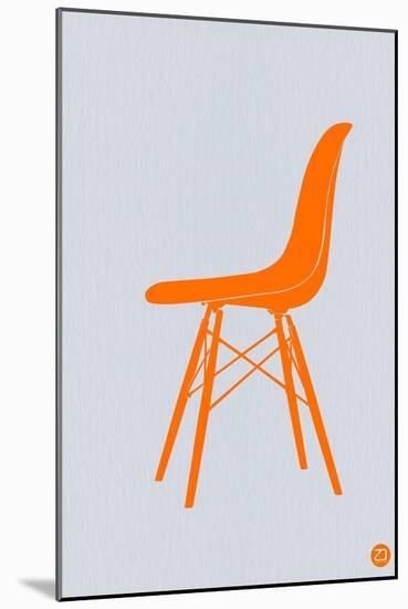 Orange Eames Chair-NaxArt-Mounted Art Print