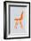 Orange Eames Chair-NaxArt-Framed Art Print