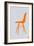 Orange Eames Chair-NaxArt-Framed Art Print