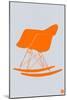 Orange Eames Rocking Chair-NaxArt-Mounted Art Print