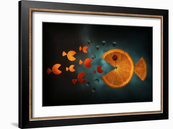 Orange Fish-Aida Ianeva-Framed Giclee Print