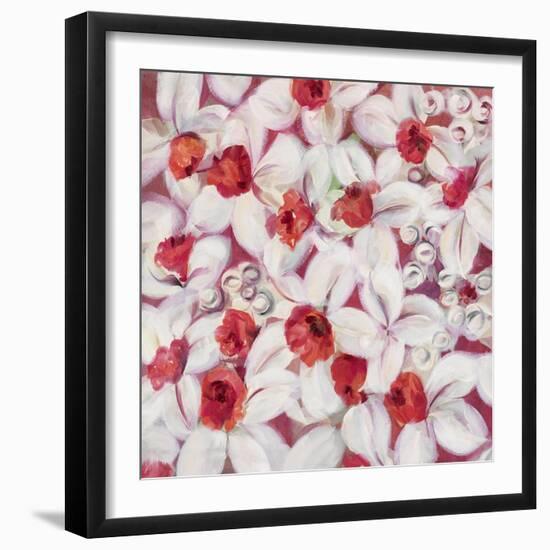 Orange Flame Daffodil-li bo-Framed Giclee Print