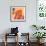 Orange Flip Flops-Paul Brent-Framed Premium Giclee Print displayed on a wall