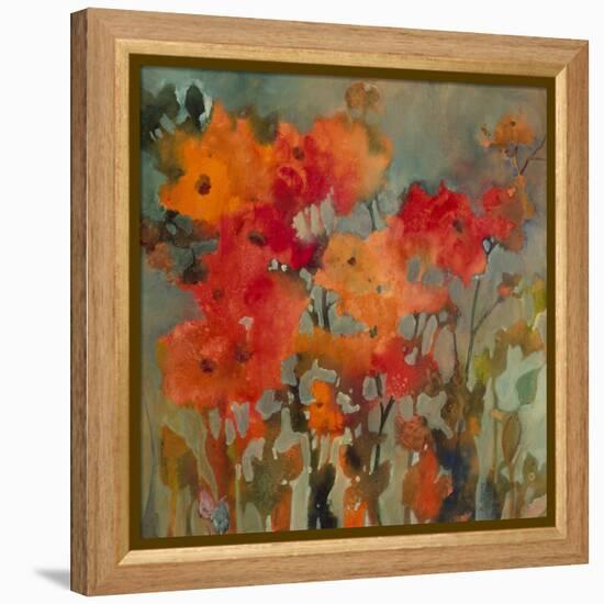 Orange Flower-Michelle Abrams-Framed Premier Image Canvas