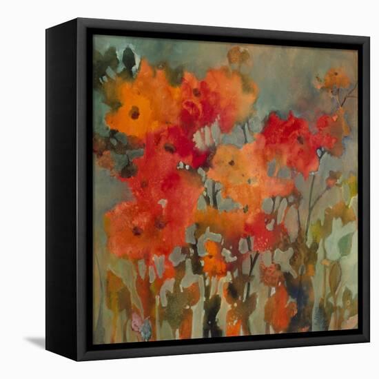 Orange Flower-Michelle Abrams-Framed Premier Image Canvas